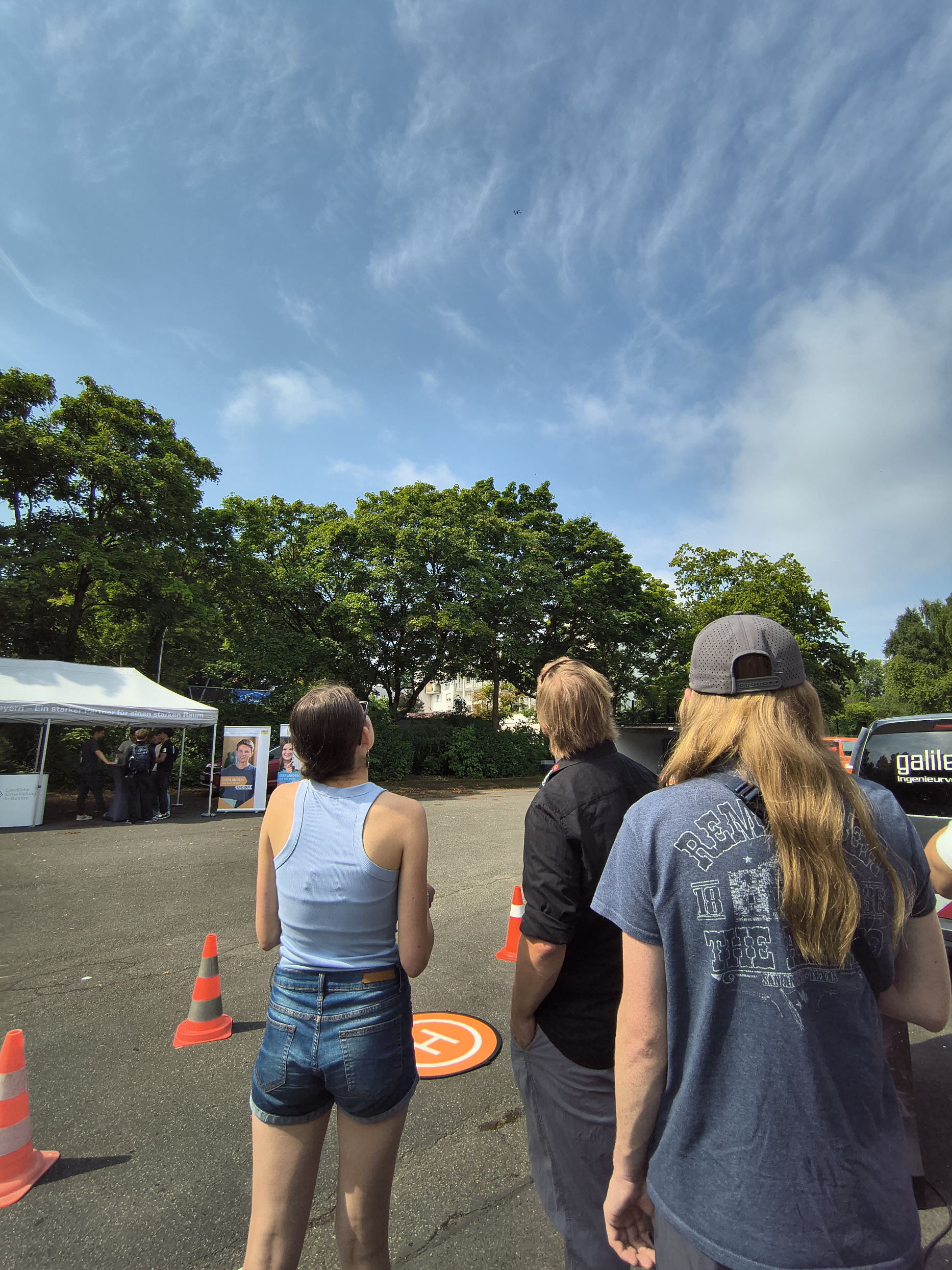 Tag der Geodäsie am Kepler Gymnasium,  Station GalileoIP- Drohnenflug Tag der Geodäsie, Station GalileoIP- Drohnenflug