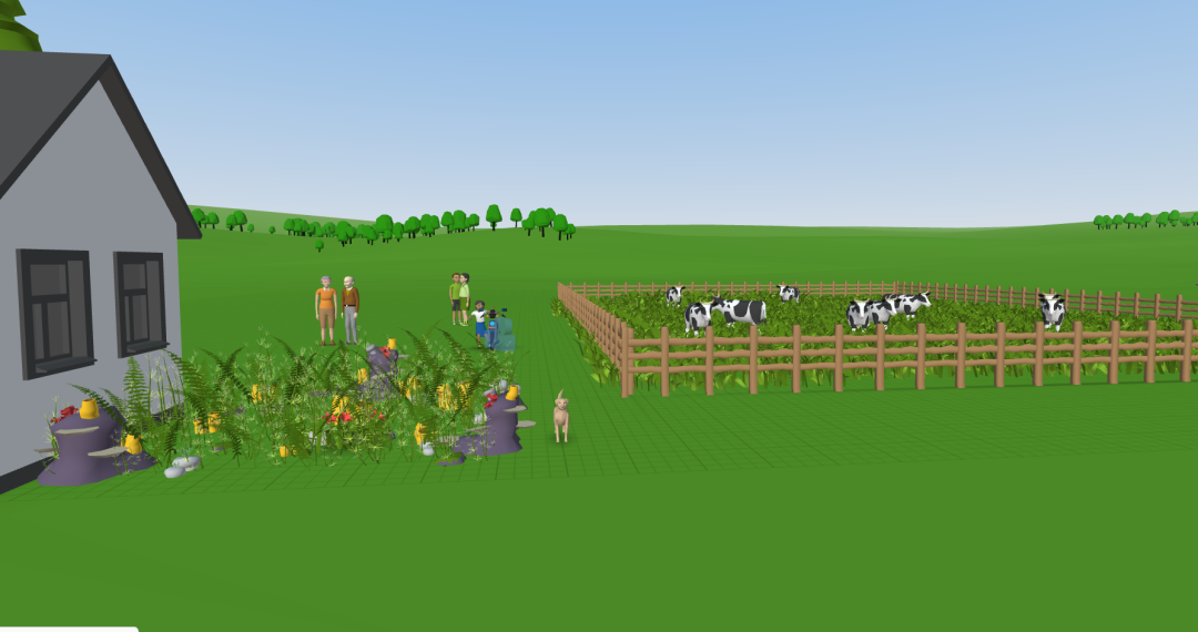 3D-animierte Welt, erstellt mit Delightex Die mit dem Programm Delightex