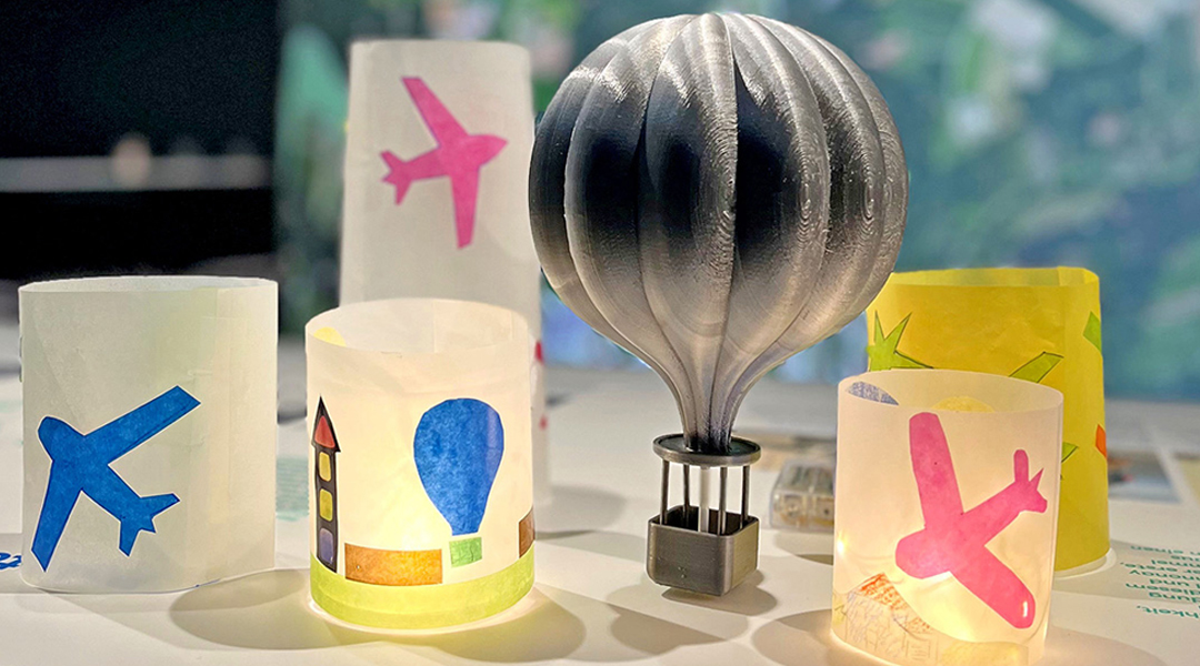 Bastelspaß im Bayerischen Landesluftbildzentrum (BayLLZ)  Bastelaktion, leuchtende Herbstdekoration für Zuhause